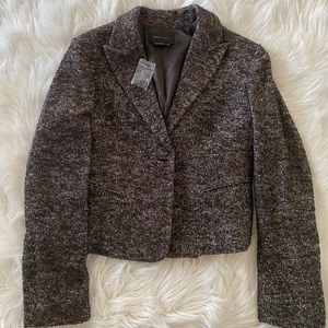 NWOT BCBG Brown Tweed Blazer